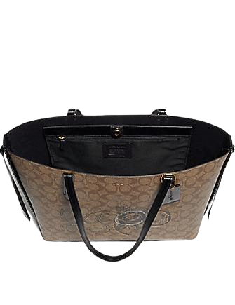 Coach Tote in Signature Canvas With Chelsea Animation