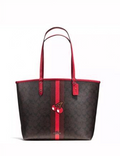 Coach X Pac-Man Cherry Signature Reversible City Tote