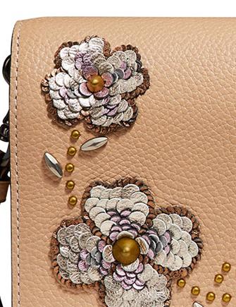Coach Sequin Detail Foldover Crossbody