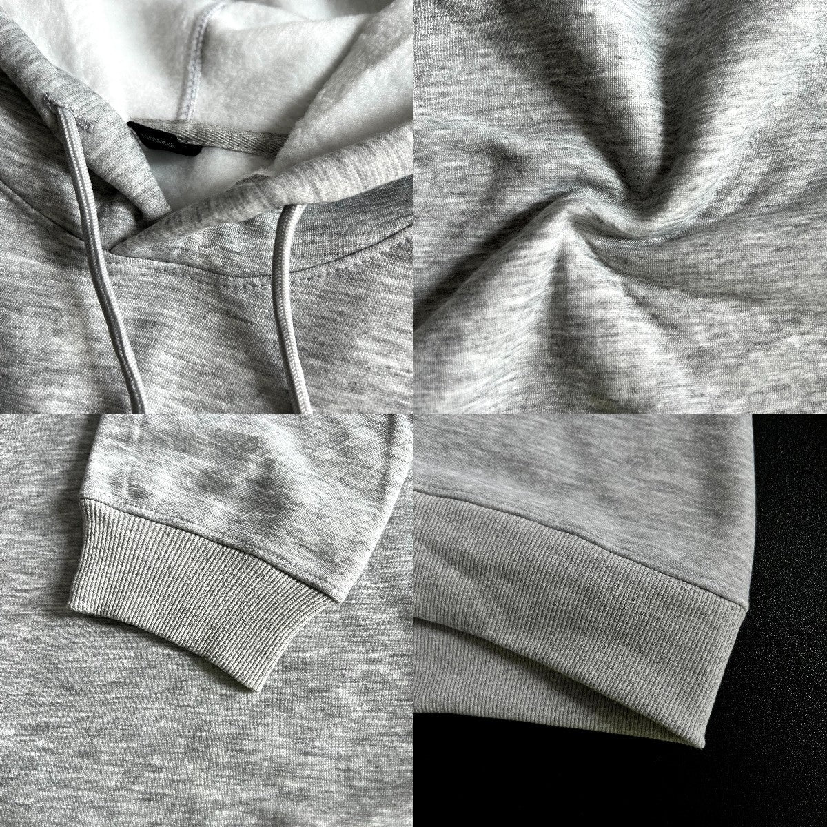 Montana Alphabet Print Men's Fleece Hoodie Grey 320g