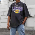 Men Street Loose Fit Drop Shoulder Crew Neck T-Shirt