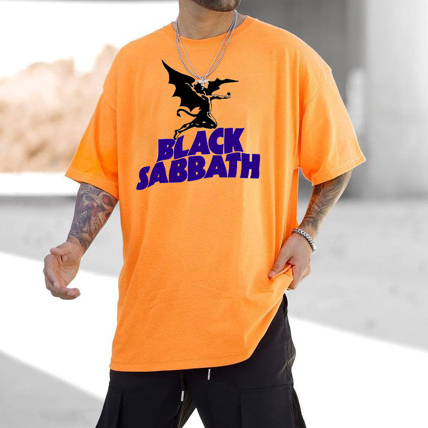 Black Sabbath Rock Music Graphic Print Casual Men's T-Shirt