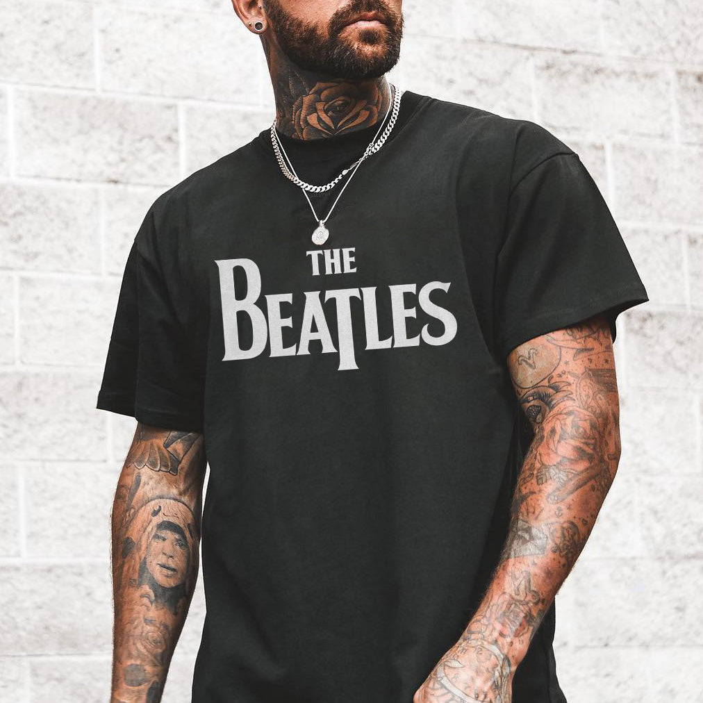 The Beatles Vintage Print Crew Neck Casual Men's T-Shirt