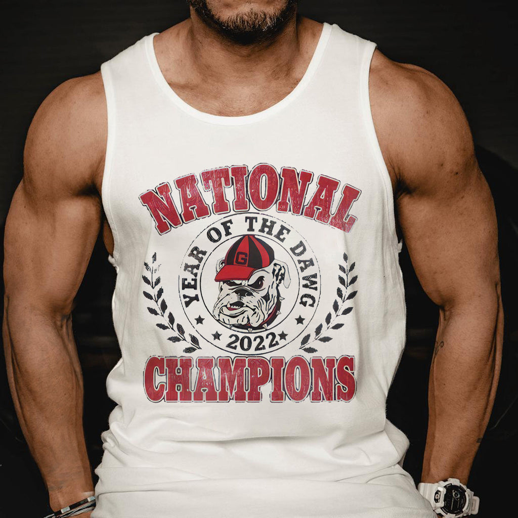 Letter Graphic Print Sports Loose Casual Men's Tank Top