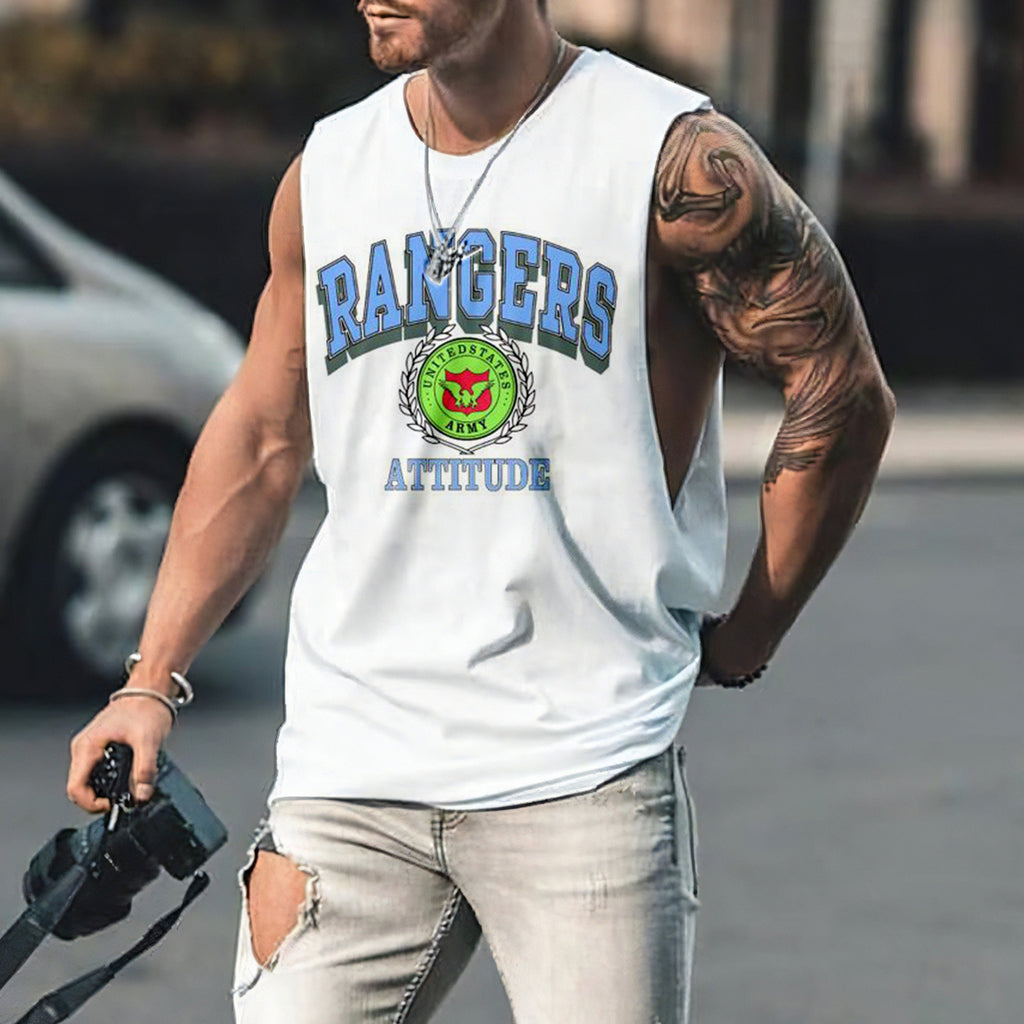 RANGERS Graphic Print Casual Basic Men's Tank Top