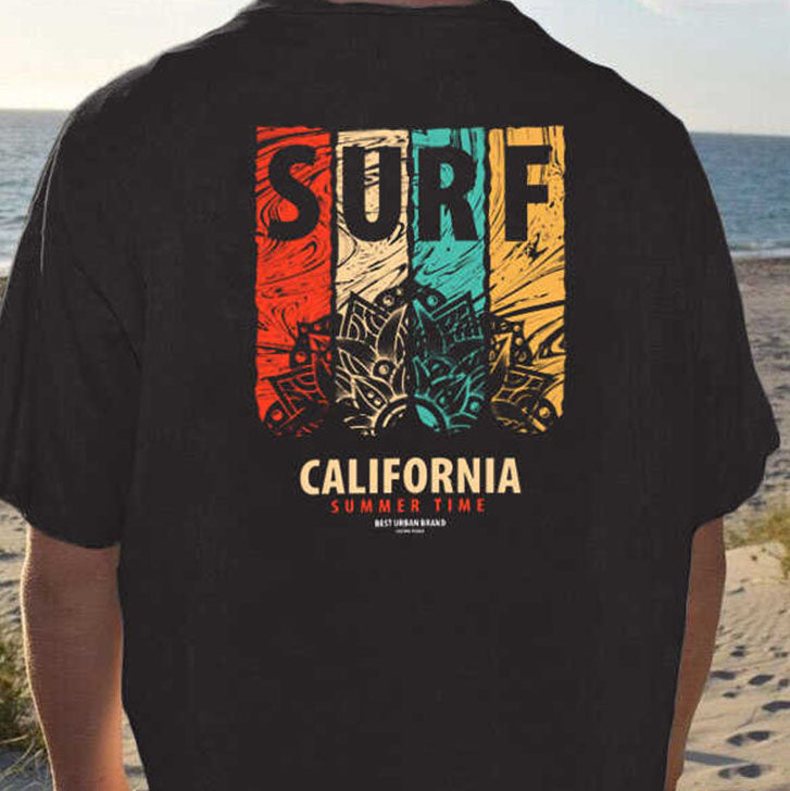 Personalized Casual Printed Crew Neck Short Sleeve T-Shirt