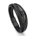 Men's leather rope hand-woven personalized trend jewelry