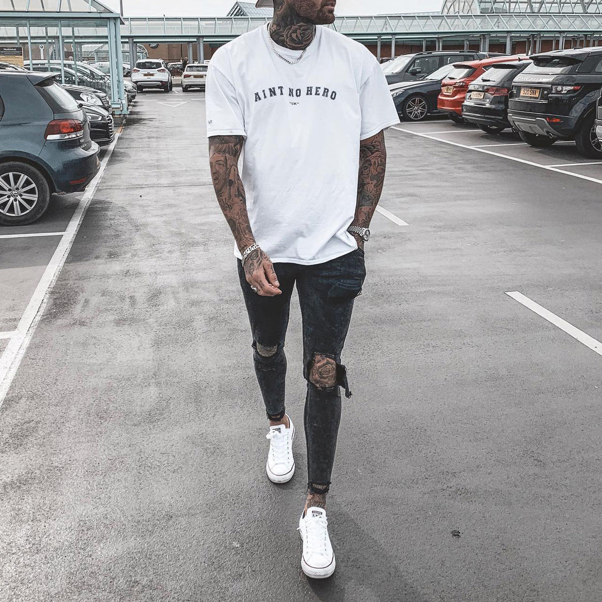 Alphabet Graphic Print Casual Men's T-Shirt