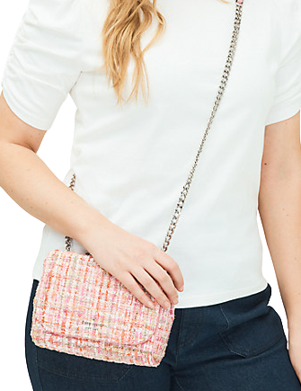Kate Spade New York Briar Lane Quilted Tweed Mini Emelyn Crossbody