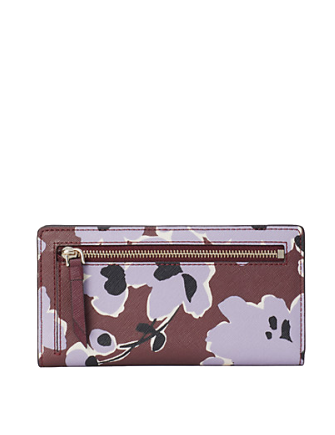 Kate Spade New York Cameron Floral Bouquet Large Slim Bifold Wallet
