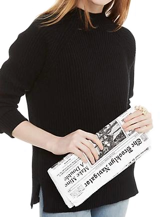 Kate Spade New York Glitzy Ritzy Newspaper Clutch