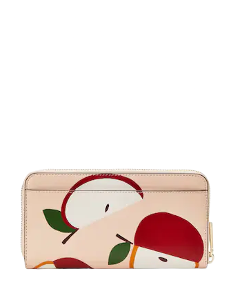 Kate Spade New York Honeycrisp Red Apple Continental Wallet