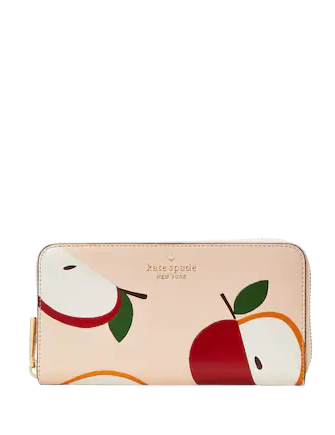 Kate Spade New York Honeycrisp Red Apple Continental Wallet