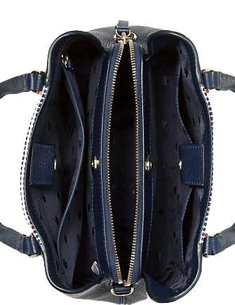 Kate Spade New York Jackson Boardwalk Stripe Medium Triple Compartment Satchel