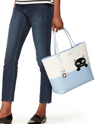 Kate Spade New York Jazz Things Up Little Len Cat Tote