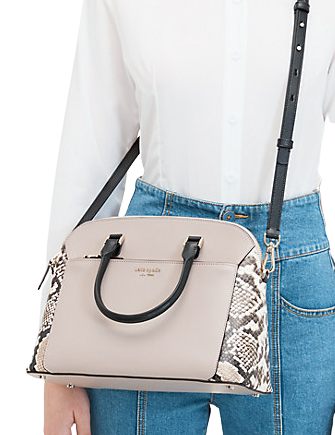 Kate Spade New York Louise Python Embossed Medium Dome Satchel