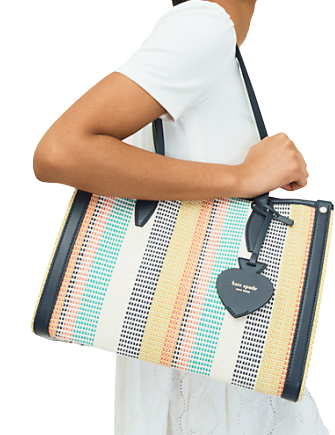 Kate Spade New York Market Woven Stripe Medium Tote