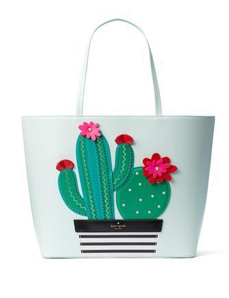 Kate Spade New York New Horizons Cactus Little Len Tote