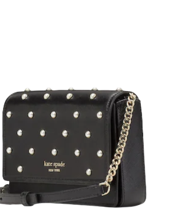 Kate Spade New York Pearl Flap Chain Wallet