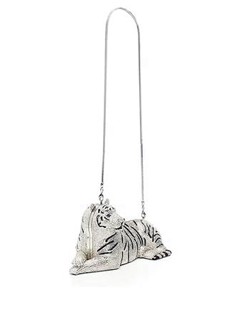 Kate Spade New York Place Your Bets Rhinestone Tiger Clutch