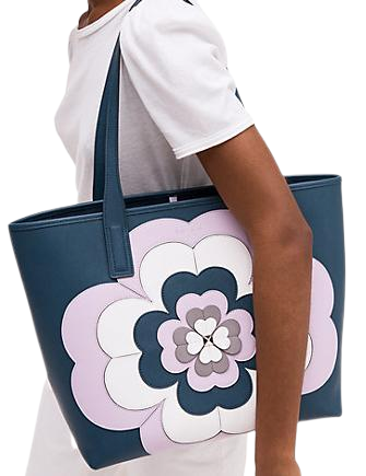 Kate Spade New York Reiley Spade Flower Applique Large Tote