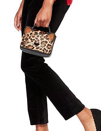 Kate Spade New York Run Wild Leopard Print Mini Janine Crossbody