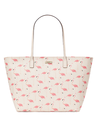 Kate Spade New York Shore Street Festive Flamingos Margareta Tote