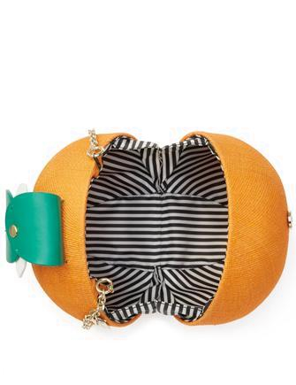 Kate Spade New York Spice Things Up Straw Orange Crossbody