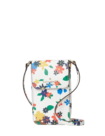 Kate Spade New York Staci North South Sailing Floral Flap Phone Crossbody