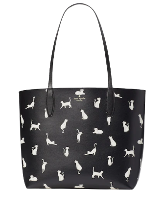 Kate Spade New York Whiskers Large Reversible Cat Tote Bag