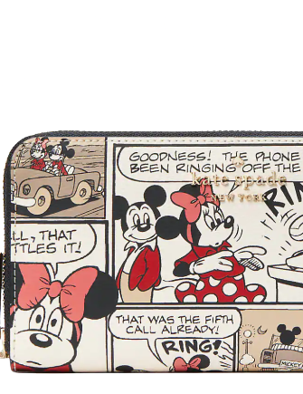 Kate Spade New York X Disney Mickey Mouse Large Continental Wallet
