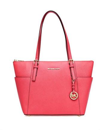 Michael Michael Kors East West Jet Set Saffiano Top Zip Tote
