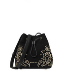 Michael Michael Kors Cary Embellished Bucket Crossbody