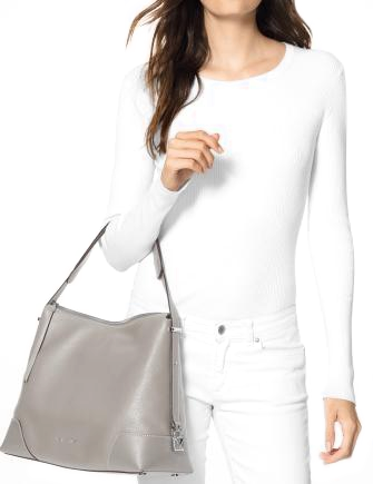 Michael Michael Kors Crosby Pebble Leather Shoulder Bag