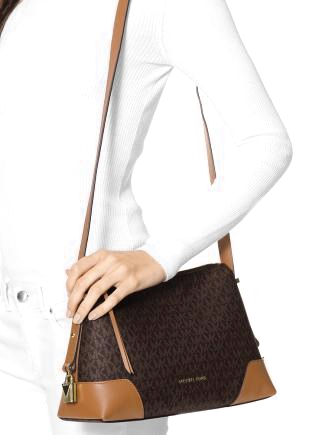 Michael Michael Kors Crosby Signature Messenger Shoulder Bag
