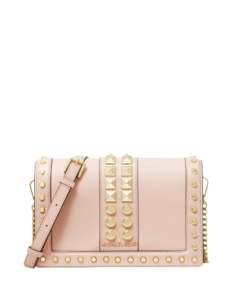 Michael Michael Kors Jet Set Flap Chain Leather Crossbody