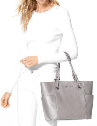 Michael Michael Kors Jet Set Travel East West Pebble Leather Tote