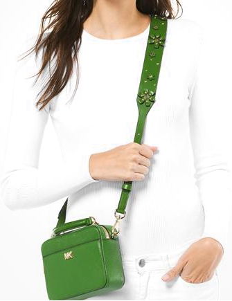 Michael Michael Kors Mini Floral Guitar Strap Crossbody