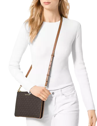 Michael Michael Kors Signature Double Pouch Crossbody