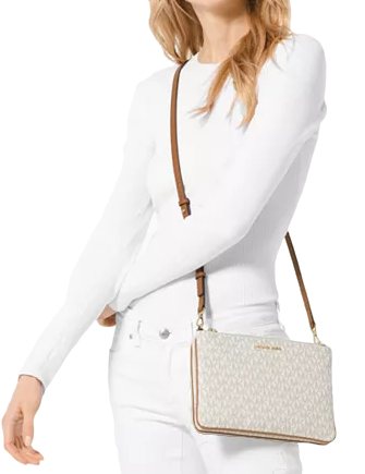 Michael Michael Kors Signature Double Pouch Crossbody
