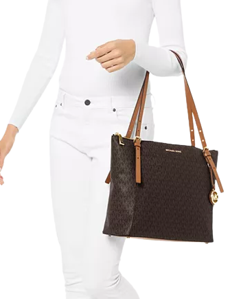 Michael Michael Kors Signature Voyager Large East West Top Zip Tote