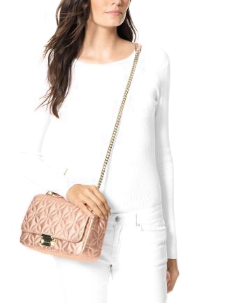 Michael Michael Kors Sloan Quilted Floral Chain Shoulder Bag