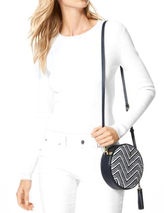 Michael Michael Kors Woven Chevron Canteen Bag