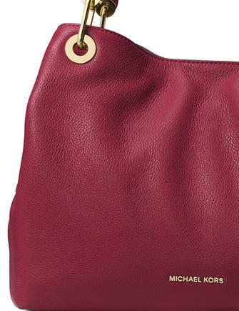 Michael Michael Kors Large Raven Leather Shoulder Tote